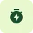 a stopwatch with a lightning bolt in it