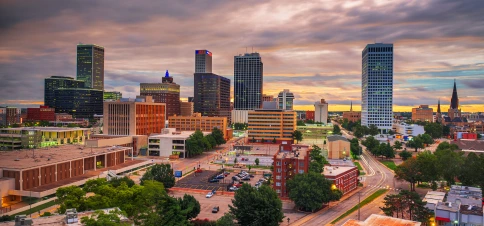 Skyline for Kurv's Oklahoma location.
