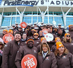 Kurv's First and Ten volunteers.