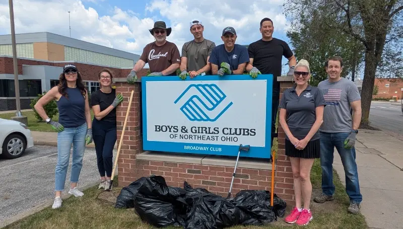 Kurv volunteers for the Boys and Girls Club community.