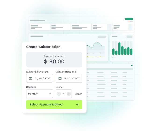 A subscription for recurring payments.