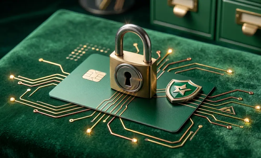 A credit card and a lock showing PCI DSS 4.0 compliance.